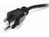 StarTech.com 1ft (30cm) Computer Power Cord, NEMA 5-15P to C13 Power Cord, 10A 125V, 18AWG, Black Replacement AC Power Cord, Monitor Power Cable, NEMA 5-15P to IEC 60320 C13 TV Power Cord - PC Power Supply Cable -