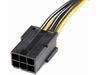 StarTech.com PCI Express 6 pin to 8 pin Power Adapter Cable - power adapter - 6 pin PCIe power to 8 pin PCIe power - 6.1 in