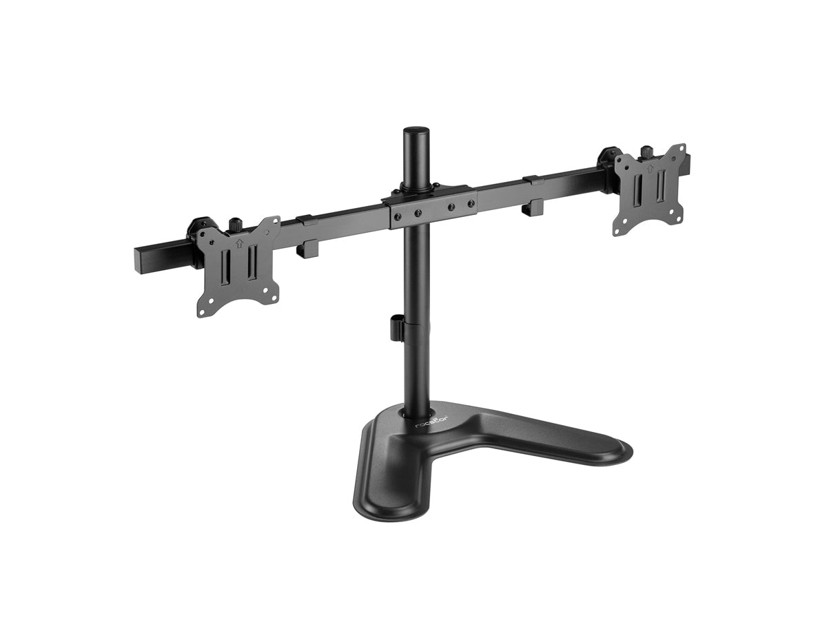 ErgoReach EP2 Premium Pole Mount Dual-Screen Monitor Stand, Supports up to Two 32Display, 19.8lb per Screen -