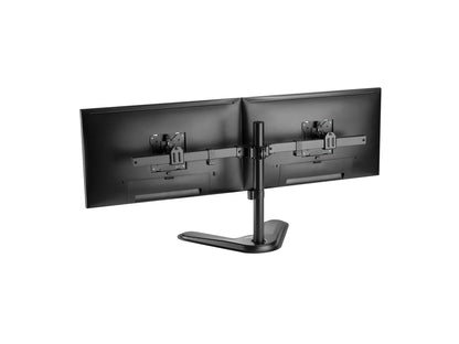 ErgoReach EP2 Premium Pole Mount Dual-Screen Monitor Stand, Supports up to Two 32Display, 19.8lb per Screen -