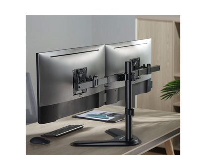 ErgoReach EP2 Premium Pole Mount Dual-Screen Monitor Stand, Supports up to Two 32Display, 19.8lb per Screen -