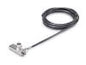 StarTech.com 10-Pack Dual-Access Laptop Lock, 6.5ft (2m) Keyed Alike and Combination Security Cable Lock for K-Slot Devices, Computer Anti-Theft Steel Cable - security cable lock