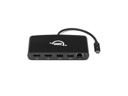 OWC 5 PT TBOLT 3 MINI DOCK 2XHDMI 1XUSB 3 1XUSB 2 ETH 1000BT BUS POWERED