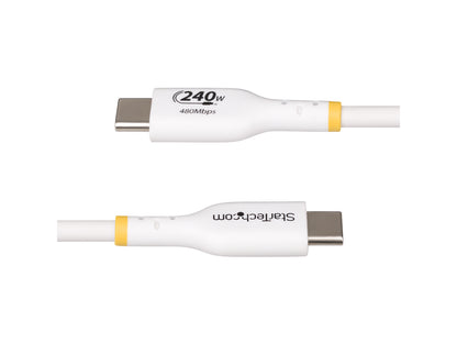 StarTech.com 3ft USB C Charging Cable, USB-IF Certified USB-C Cable, 240W - USB-C cable - 24 pin USB-C to 24 pin USB-C - 3 ft