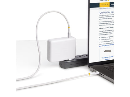 StarTech.com 3ft USB C Charging Cable, USB-IF Certified USB-C Cable, 240W - USB-C cable - 24 pin USB-C to 24 pin USB-C - 3 ft