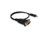 IOGEAR USB-C to Serial RS-232 Adapter, PC, macOS, Linux, DB9, 17 cable, GUC232C