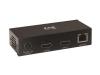 Eaton Tripp Lite Series HDMI over Cat6 Extender Kit, Transmitter and Pigtail Receiver, 4K 60Hz, 4:4:4, PoC, HDR, HDCP 2.2, 230 ft., TAA