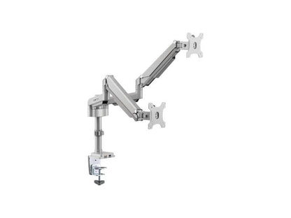 Eaton Tripp Lite Series Dual-Display Gas-Arm Mount for 13IN to 34IN Monitors - Clamp or Grommet, USB, Audio Ports