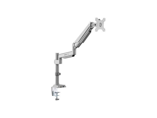 Eaton Tripp Lite Series Single-Display Gas Spring-Arm Desktop Clamp or Grommet for 13IN to 34IN Displays - USB and Audio Ports, Aluminum