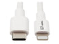 Eaton Tripp Lite Series USB-C to Lightning Sync/Charge Cable (M/M), MFi Certified, White, 3 ft. (0.9 m)
