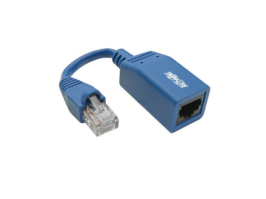 Eaton Tripp Lite Series Cisco Console Rollover Cable Adapter (RJ45 M/F) - Blue, 5 in.