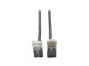 Eaton Tripp Lite Series Right-Angle Cat6 Gigabit Snagless Molded Slim UTP Ethernet Cable (RJ45 M/M), Black, 1 ft. (0.31 m)