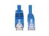 Eaton Tripp Lite Series Down-Angle Cat6 Gigabit Molded UTP Ethernet Cable (RJ45 Right-Angle Down M to RJ45 M), Blue, 20 ft. (6.09 m)