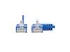 Eaton Tripp Lite Series Right-Angle Cat6 Gigabit Molded Slim UTP Ethernet Cable (RJ45 Right-Angle M to RJ45 M), Blue, 1 ft. (0.31 m)