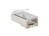 Eaton Tripp Lite Series Cat6 RJ45 Pass-Through FTP Modular Plug, 100 Pack, TAA