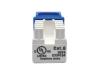 Eaton Tripp Lite Series Cat6/Cat5e 110 Style Punch Down Keystone Jack - Blue, TAA
