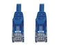 Eaton Tripp Lite Series Cat6a 10G Snagless Molded UTP Ethernet Cable (RJ45 M/M), PoE, Blue, 50 ft. (15.2 m)