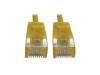 Eaton Tripp Lite Series Cat6a 10G Snagless Molded Slim UTP Ethernet Cable (RJ45 M/M), PoE, Yellow, 10 ft. (3.1 m)