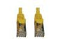 Eaton Tripp Lite Series Cat6a 10G Snagless Shielded Slim STP Ethernet Cable (RJ45 M/M), PoE, Yellow, 3 ft. (0.9 m)
