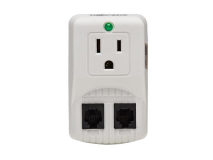 Eaton Tripp Lite Series Protect It 1-Outlet Portable Surge Protector, Direct Plug-In, 750 Joules, Tel/Modem Protection
