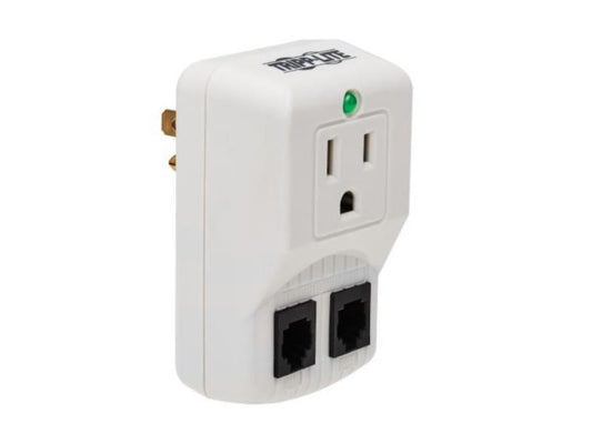 Eaton Tripp Lite Series Protect It 1-Outlet Portable Surge Protector, Direct Plug-In, 750 Joules, Tel/Modem Protection