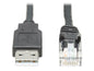 Eaton Tripp Lite Series USB-A to RJ45 Rollover Console Cable (M/M) - Cisco Compatible, 250 Kbps, 15 ft. (4.57 m), Black