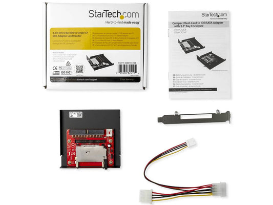 StarTech.com 3.5in Drive Bay IDE to Single CF SSD Adapter Card Reader (35BAYCF2IDE) - card reader - IDE