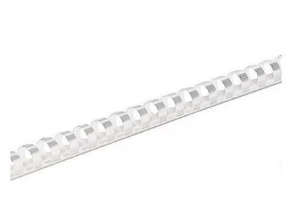 BINDING COMBS PLASTIC - WHITE 1/2IN 100P