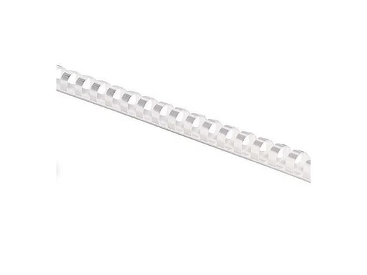 BINDING COMBS PLASTIC - WHITE 1/2IN 100P