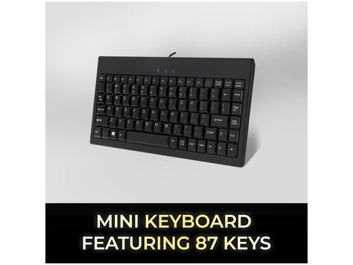 Mini USB keyboard w/PS/2 adaptor