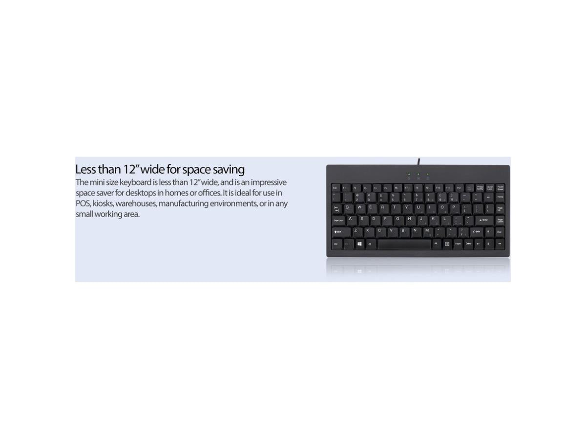 Mini USB keyboard w/PS/2 adaptor