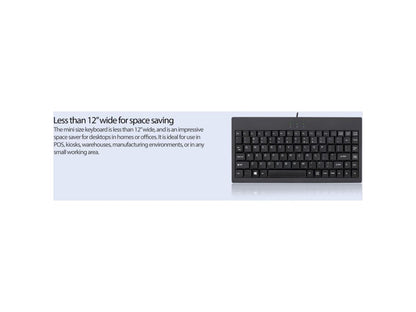 Mini USB keyboard w/PS/2 adaptor