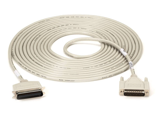 Parallel Laser-Printer Cable - Centronics Male, DB25 Male, 25-ft. (7.6-m)