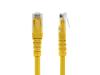 StarTech.com 25ft CAT6 Ethernet Cable, 10 Gigabit Molded RJ45 650MHz 100W PoE Patch Cord, CAT 6 10GbE UTP Network Cable with Strain Relief, Yellow, Fluke Tested/Wiring is UL Certified/TIA - Category 6 - 24AWG (C6PATCH25YL) - patch cable - 25 ft - yellow