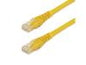 StarTech.com 25ft CAT6 Ethernet Cable, 10 Gigabit Molded RJ45 650MHz 100W PoE Patch Cord, CAT 6 10GbE UTP Network Cable with Strain Relief, Yellow, Fluke Tested/Wiring is UL Certified/TIA - Category 6 - 24AWG (C6PATCH25YL) - patch cable - 25 ft - yellow