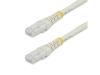 StarTech.com 8ft CAT6 Ethernet Cable, 10 Gigabit Molded RJ45 650MHz 100W PoE Patch Cord, CAT 6 10GbE UTP Network Cable with Strain Relief, White, Fluke Tested/Wiring is UL Certified/TIA - Category 6 - 24AWG (C6PATCH8WH) - patch cable - 8 ft - white