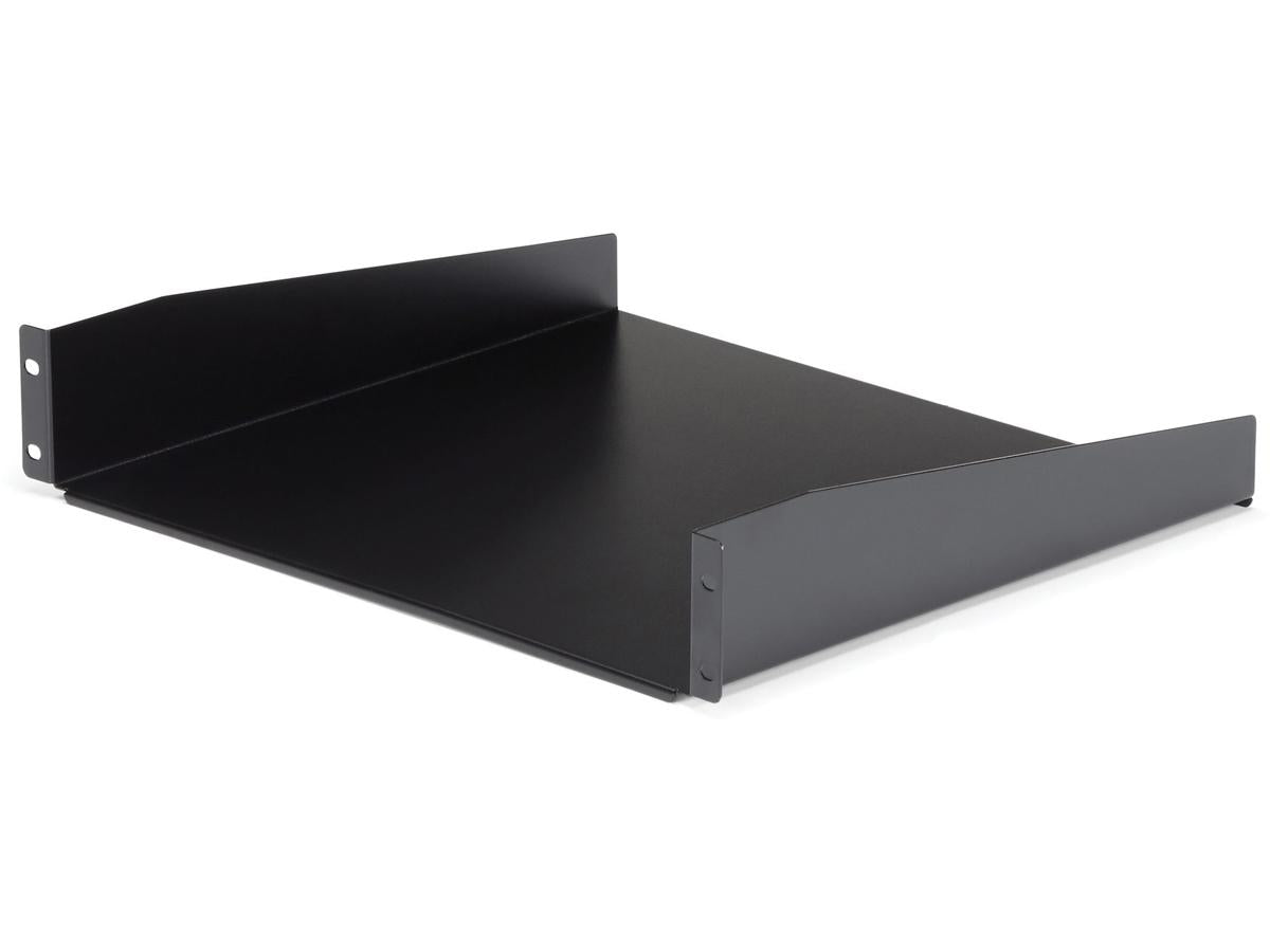 StarTech.com 2U Fixed Server Rack Mount Shelf, 16in Deep Steel Universal Cantilever Tray for 19" AV/Data/Network Equipment Rack with Cage Nuts & Screws, 44lbs Weight Capacity, 60" Deep - 2U Network Rack Shelf (CABSHELF) - rack shelf