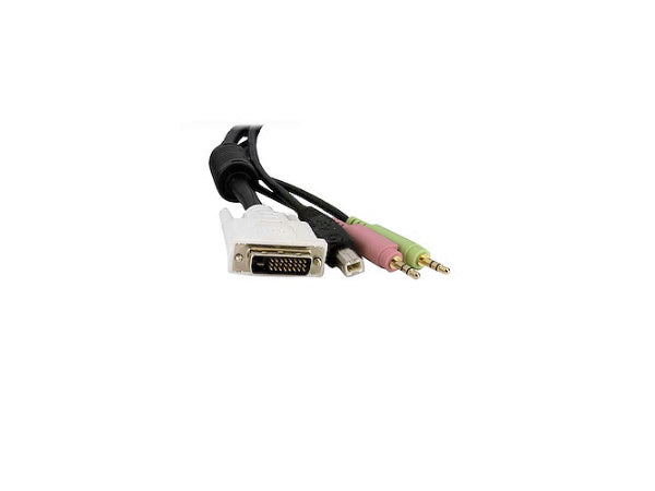 4-IN-1 USB DVI KVM SWITCH CABLE W/ AUDIO