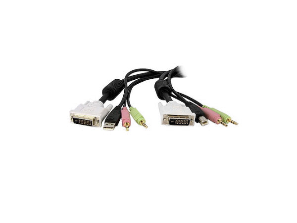 4-IN-1 USB DVI KVM SWITCH CABLE W/ AUDIO