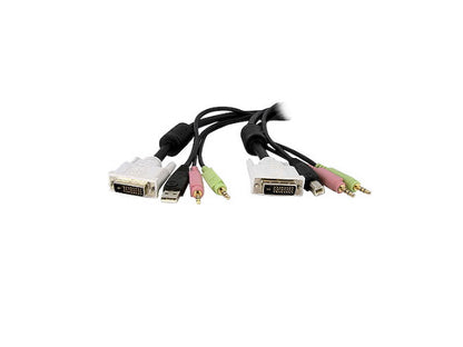 4-IN-1 USB DVI KVM SWITCH CABLE W/ AUDIO