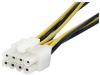StarTech.com 6 Inch 4 Pin to 8 Pin EPS Power Adapter with LP4 - F/M - ATX to EPS Power Adapter (EPS48ADAP) - power adapter - 6 in