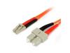 2m Fiber Optic Cable - Multimode Duplex 62.5/125 LSZH Fiber Jumper Cord - LC/SC