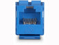 CAT6 Keystone Jack - Unshielded, 110 Punchdown Type, TAA, Blue