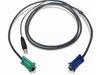 Bonded KVM Cable, USB, VGA, 6 feet