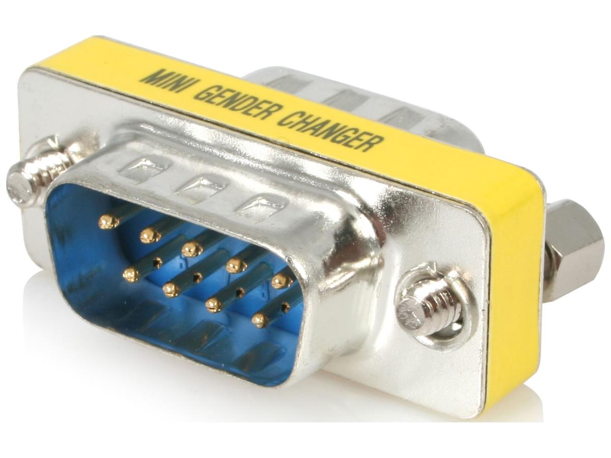 SLIMLINE SERIAL DB9 GENDER CHANGER - M/M
