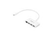 3 Port USB C Hub with Gigabit Ethernet - USB-C to 3x USB-A - USB 3.0 Hub (5Gbps) - White