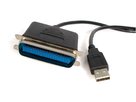 StarTech.com 6 ft. (1.8 m) USB to Parallel Port Adapter - IEEE-1284 - Male/Male - USB to Centronics Cable (ICUSB1284) - parallel adapter - USB 2.0 - IEEE 1284