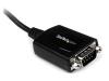 StarTech.com 1 ft USB to RS232 Serial DB9 Adapter Cable with COM Retention - serial adapter - USB - RS-232