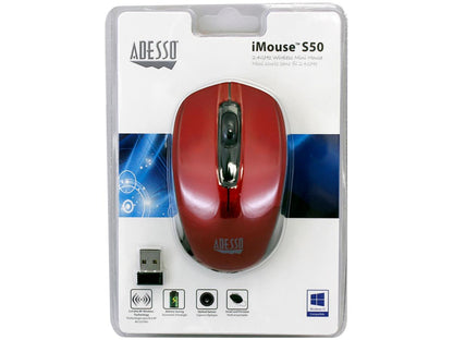 RED 2.4GHz Wireless Mini Optical Mouse