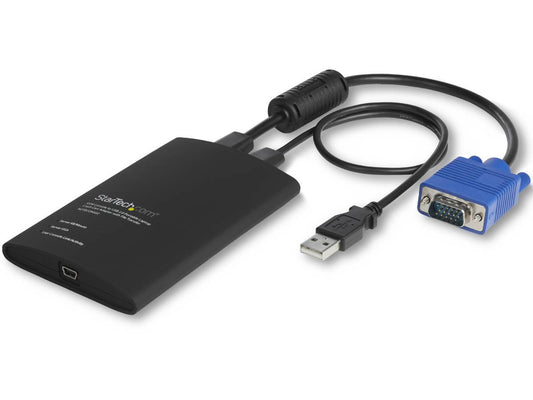 StarTech.com USB Crash Cart Adapter - File Transfer & Video - Portable Server Room Laptop to KVM Console Crash Cart (NOTECONS02) - KVM switch - 1 ports